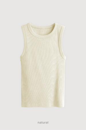 Top Ribb Midi - Natural