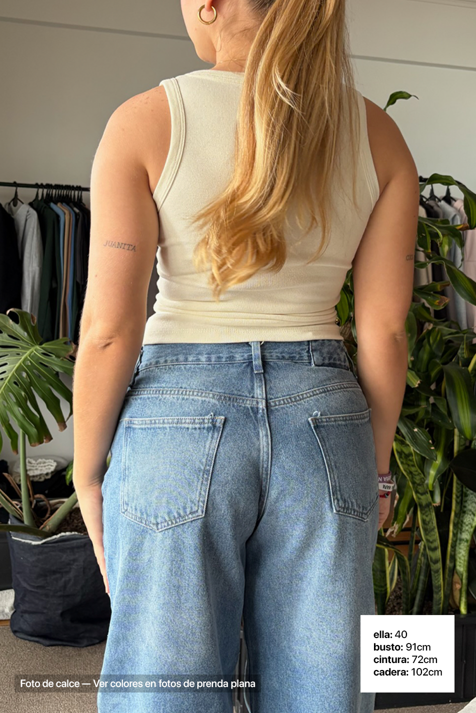 Jean Baggy Mujer Light Blue