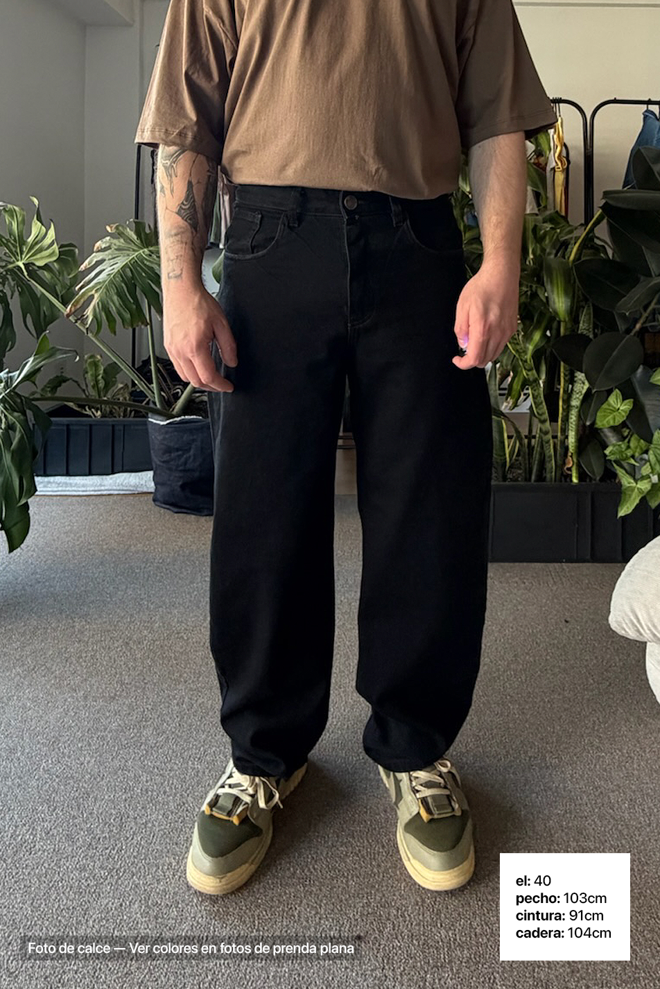 Jean Baggy Super Black Hombre
