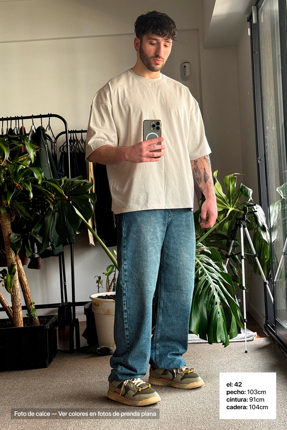 Jean Baggy Hombre Vintage Blue