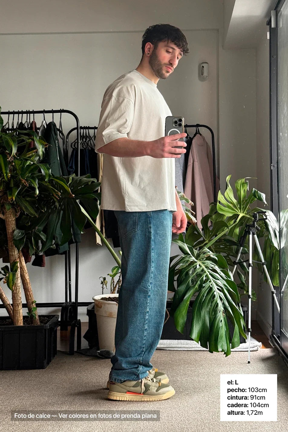 Jean Baggy Hombre Vintage Blue