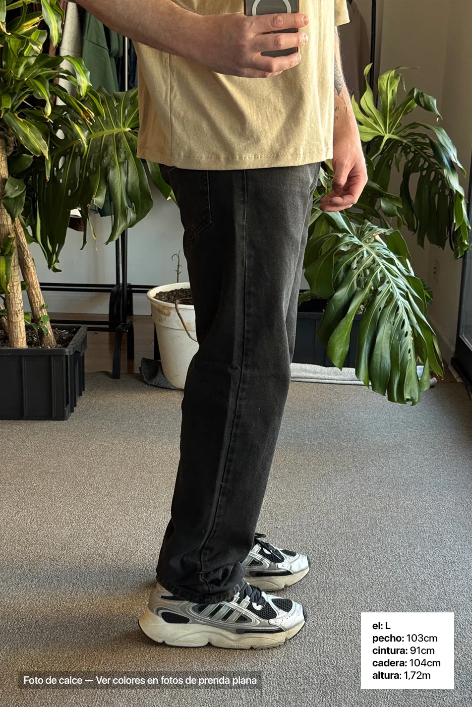 Jean Loose Hombre Oxido Black