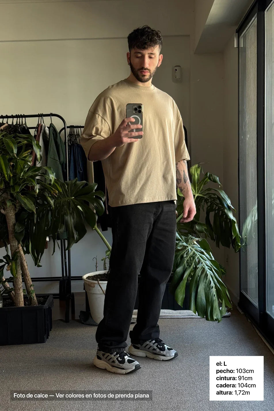 Jean Loose Hombre Oxido Black