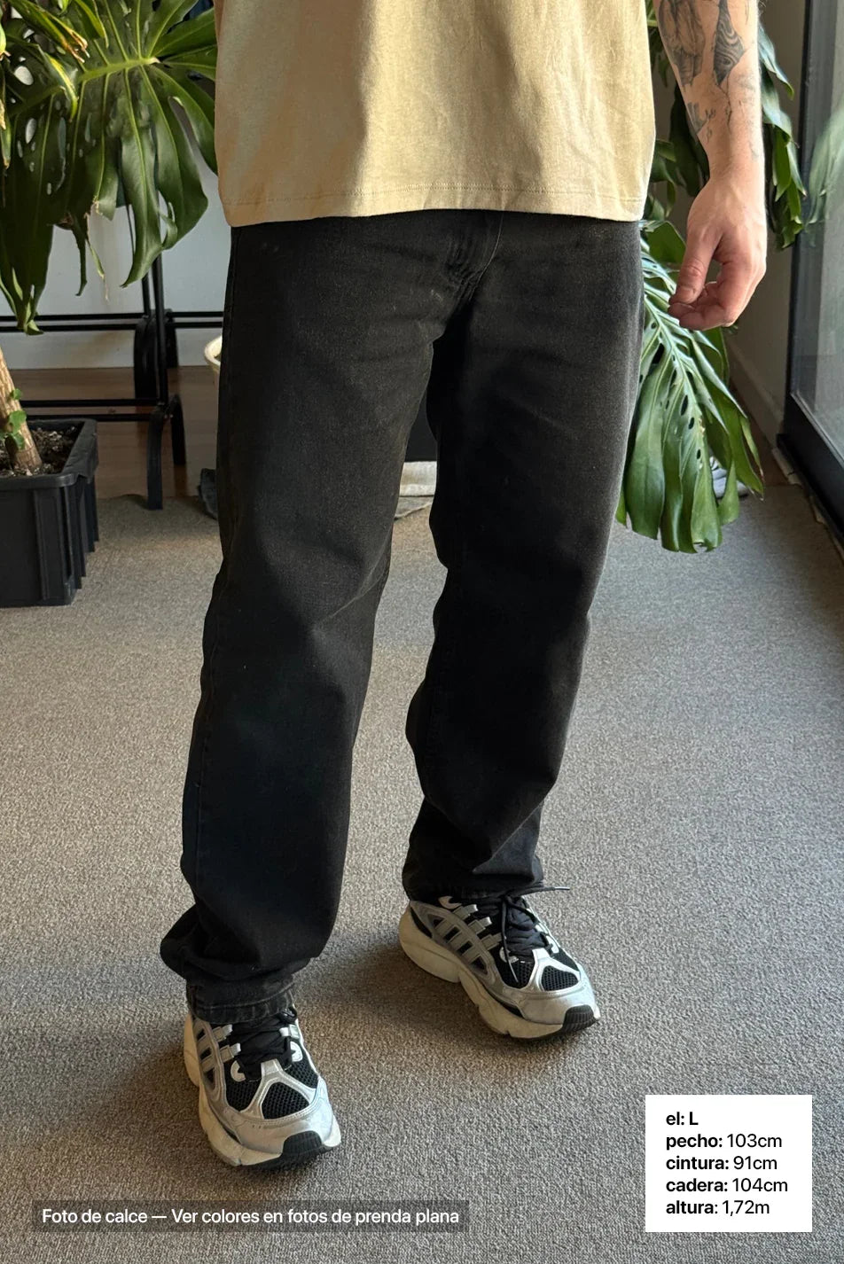 Jean Loose Hombre Oxido Black