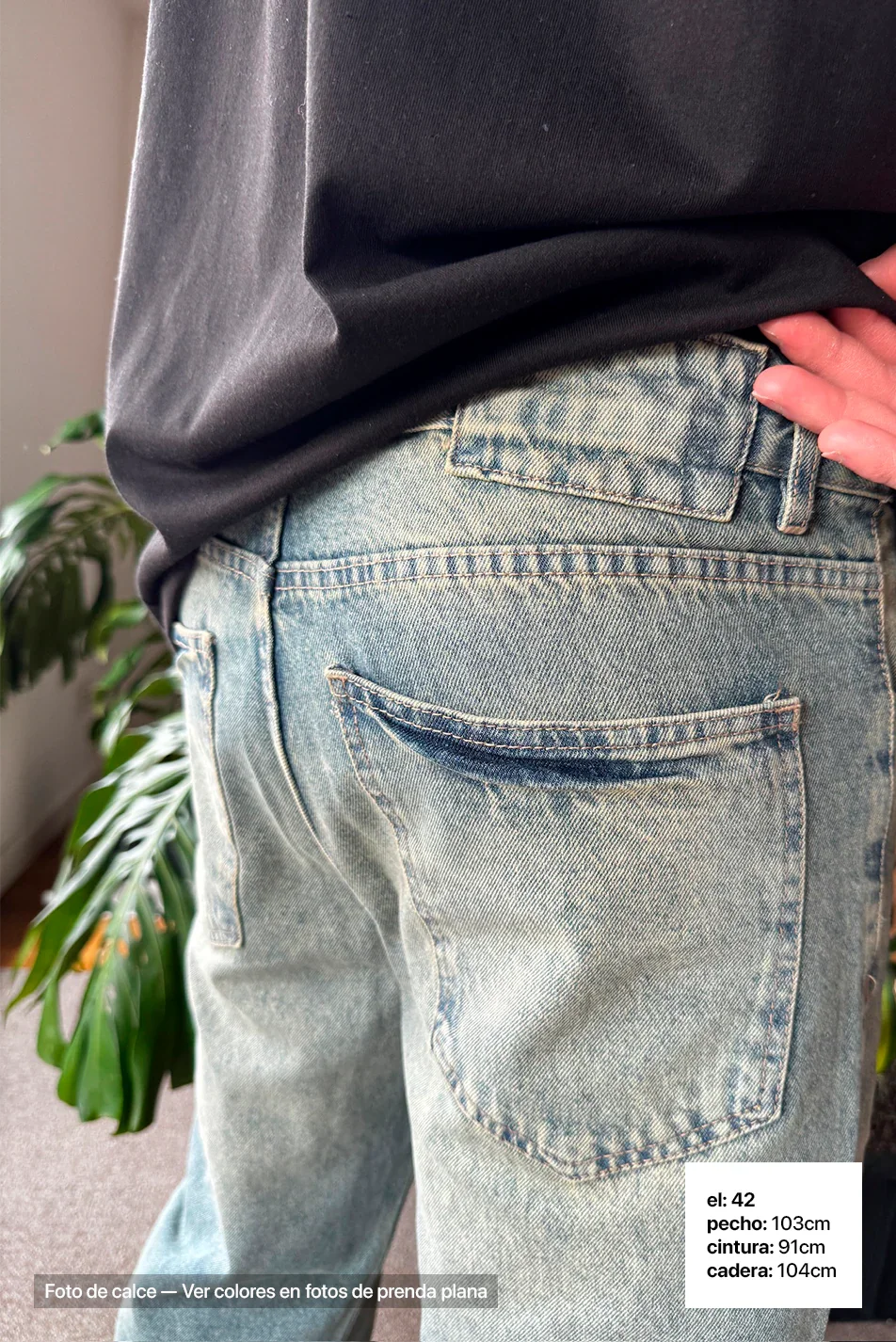 Jean Loose Hombre Oxido Blue