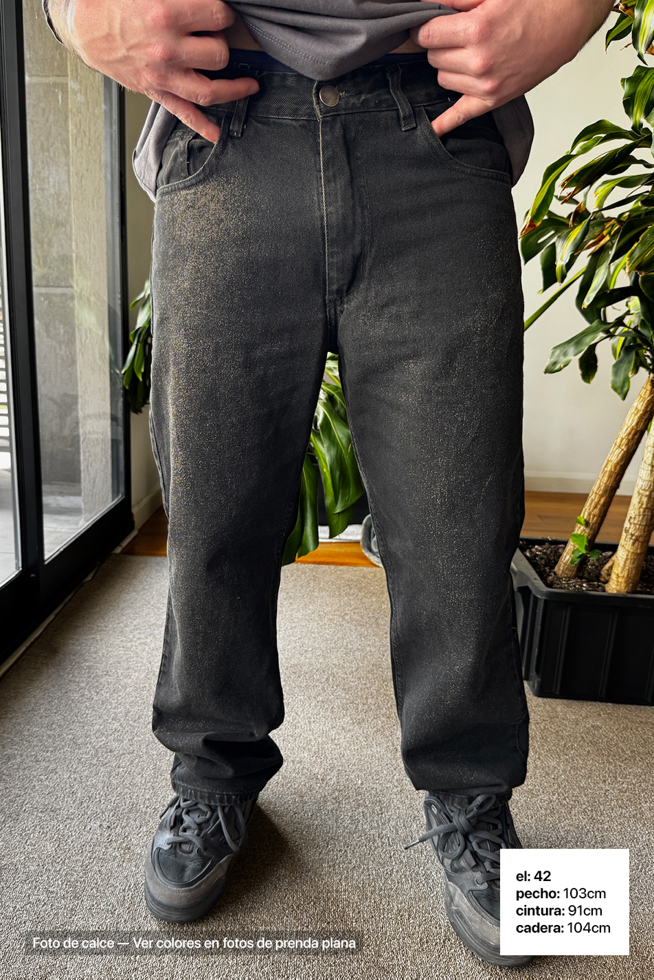 Jean Loose Hombre Oxido Black
