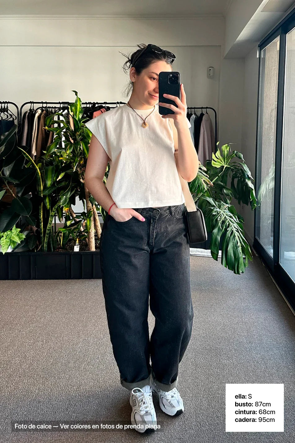 Remera Crop Sin Mangas