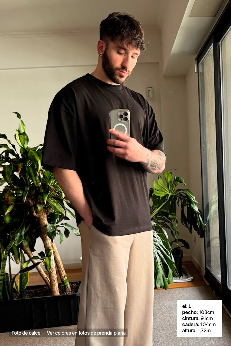 Remera Oversize x 3 Hombre