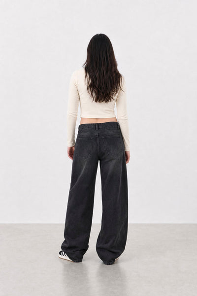 Remera Ribb Manga Larga Crop calce 5