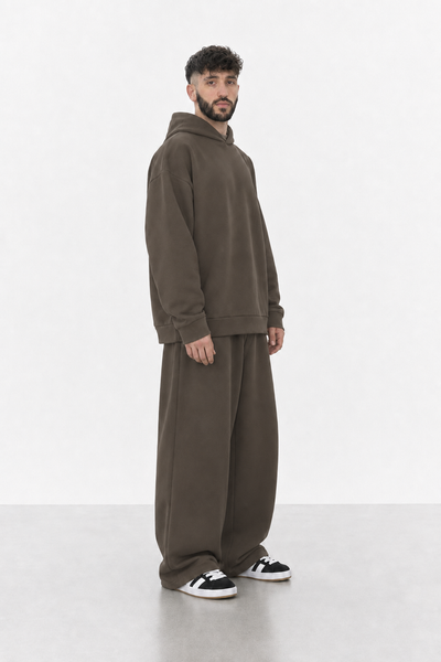 Hoodie Oversize Frisado + Remera Oversize + Jogging Baggy Frisado