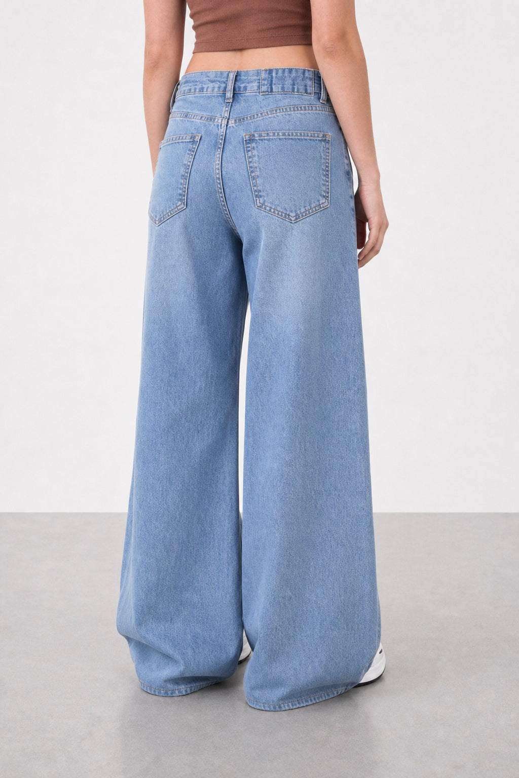 Jean Elastizado Wide Leg Light Blue Mujer