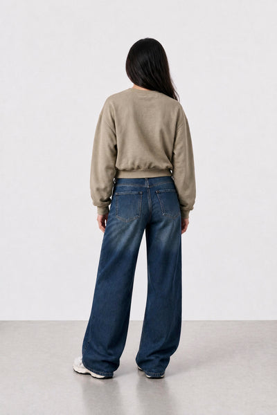 Jean Wide Leg Blue Mujer