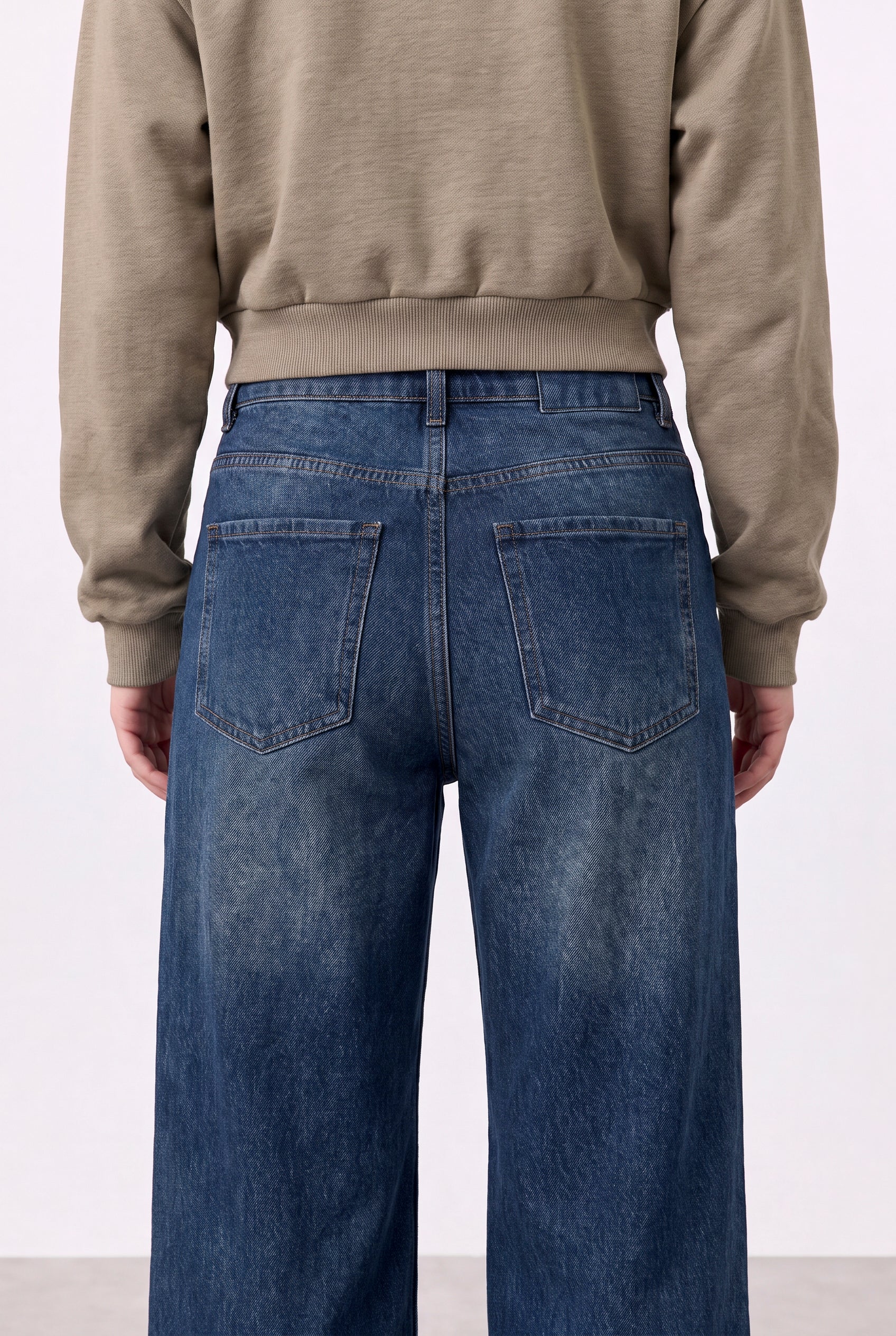 Jean Wide Leg Blue Mujer