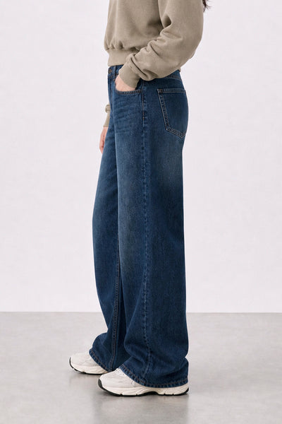 Jean Wide Leg Blue Mujer