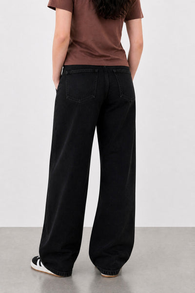 Jean Wide Leg Super Black Mujer