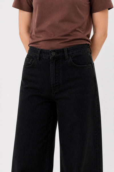 Jean Wide Leg Super Black Mujer