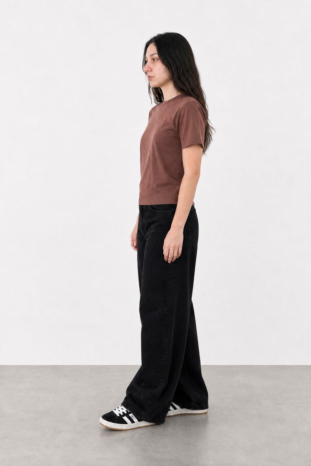 Jean Wide Leg Super Black Mujer