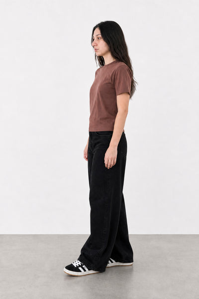 Jean Wide Leg Super Black Mujer