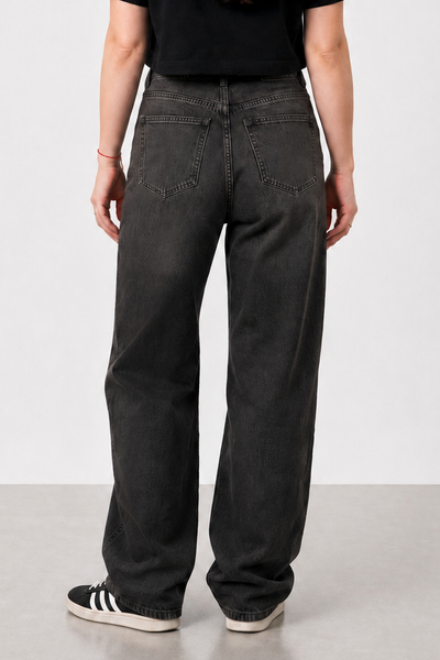 Jean Straight Old Black Mujer