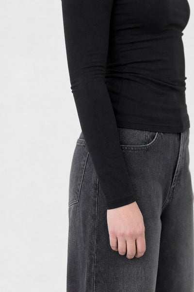 Jean Baggy Old Black Mujer