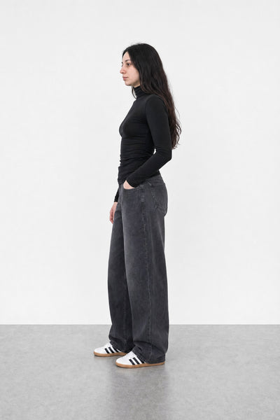 Jean Baggy Old Black Mujer