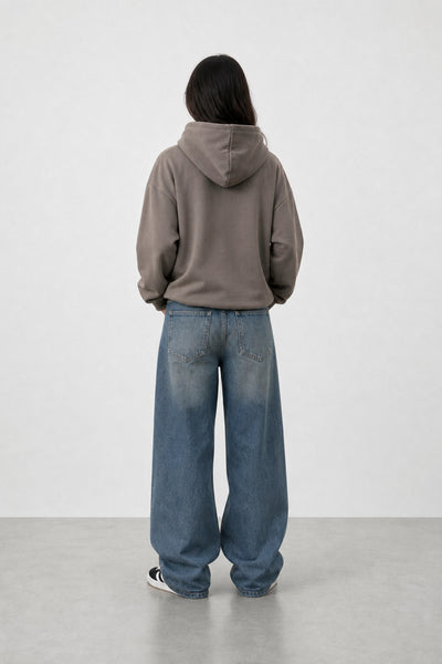 Jean Baggy Oxido Blue Mujer