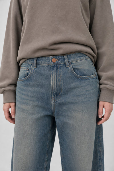 Jean Baggy Oxido Blue Mujer
