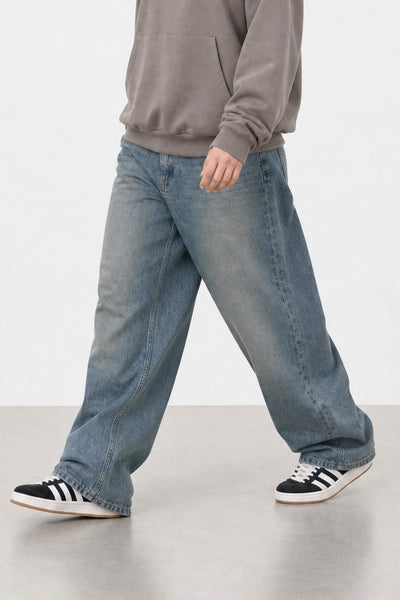 Jean Baggy Oxido Blue Mujer