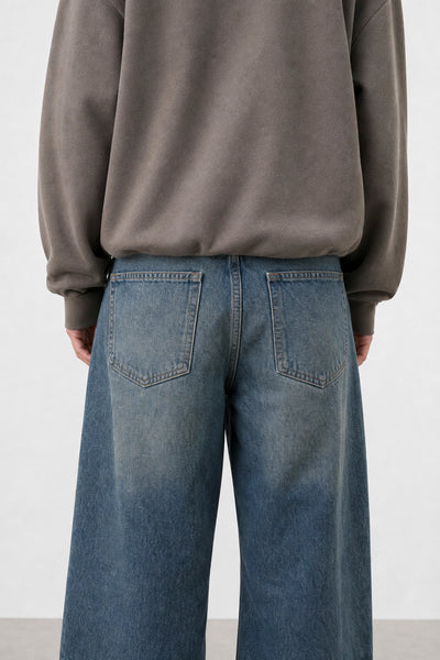 Jean Baggy Oxido Blue Mujer