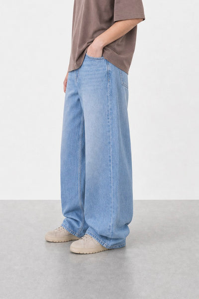 Jean Baggy Pale Blue Mujer