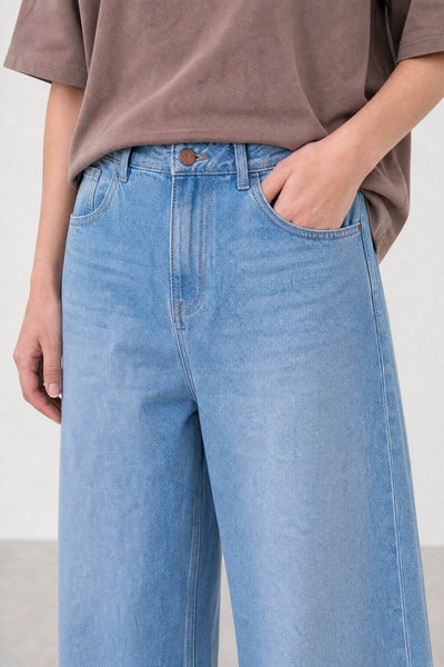 Jean Baggy Pale Blue Mujer