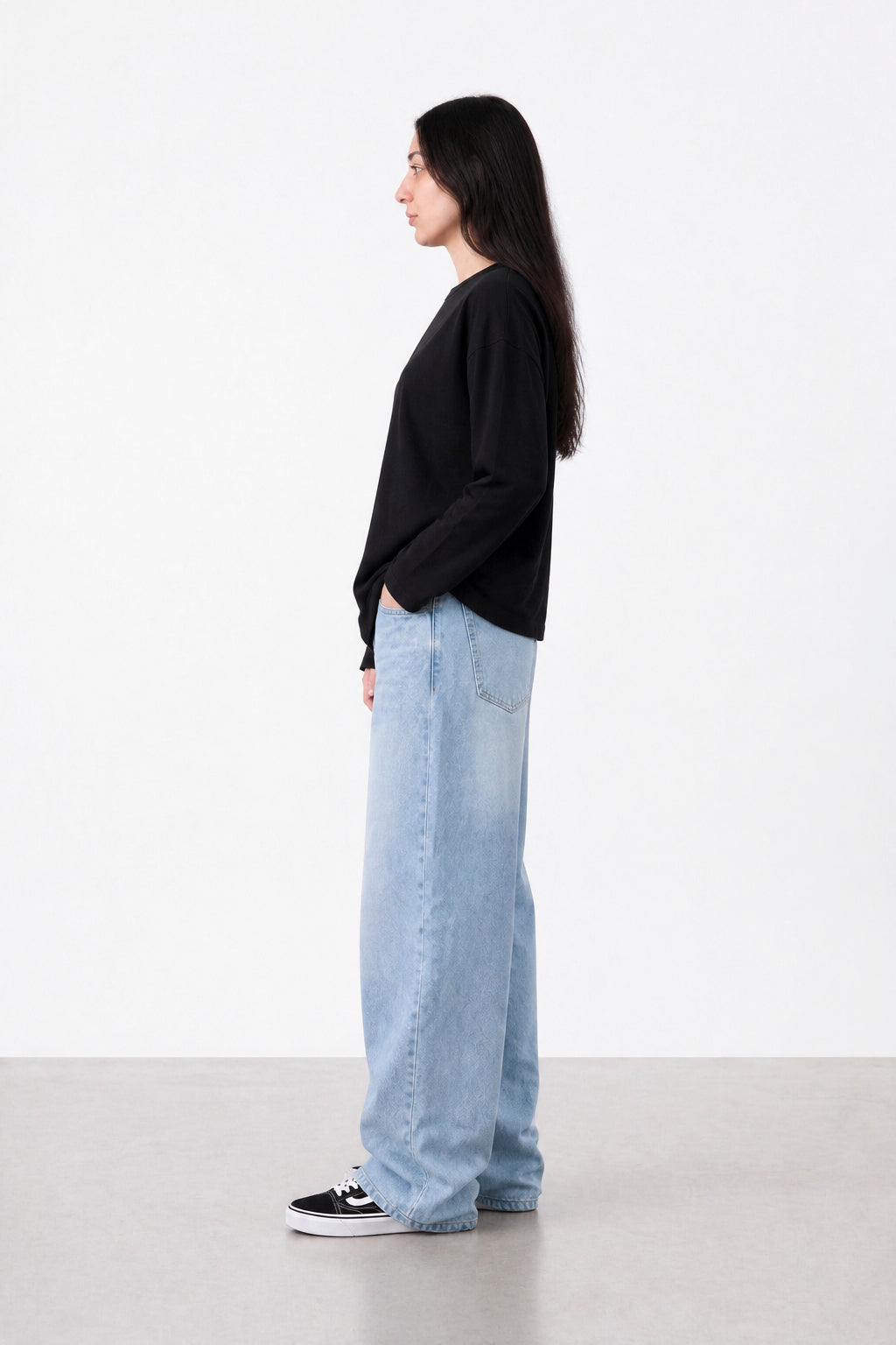 Jean Baggy Summer Blue Mujer