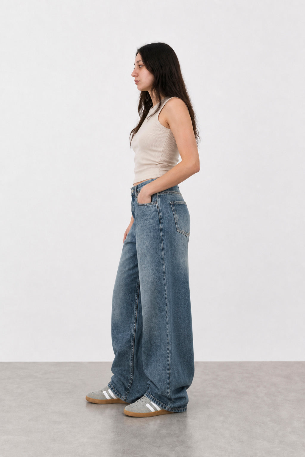 Jean Baggy Vers. Vintage Blue Mujer