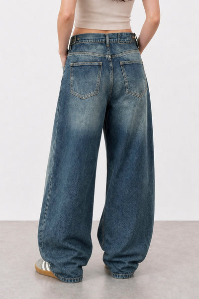 Jean Baggy Vers. Vintage Blue Mujer