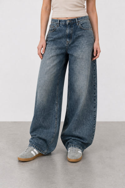 Jean Baggy Vers. Vintage Blue Mujer