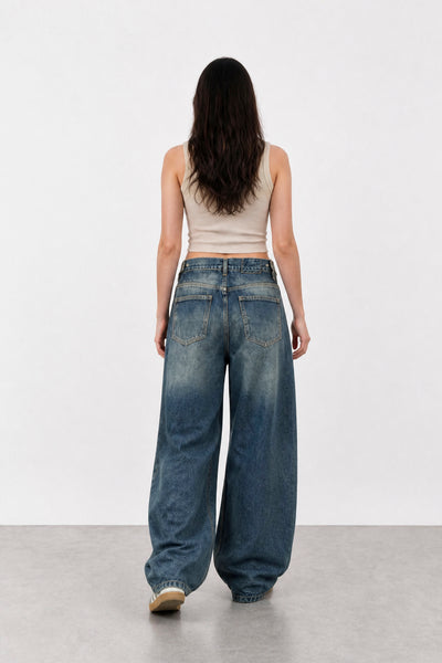 Jean Baggy Vers. Vintage Blue Mujer