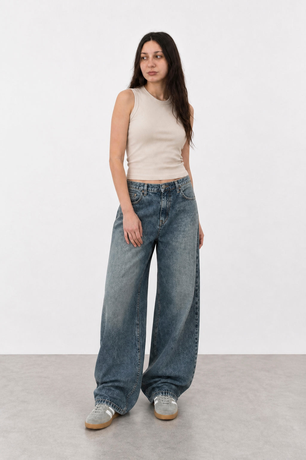 Jean Baggy Vers. Vintage Blue Mujer