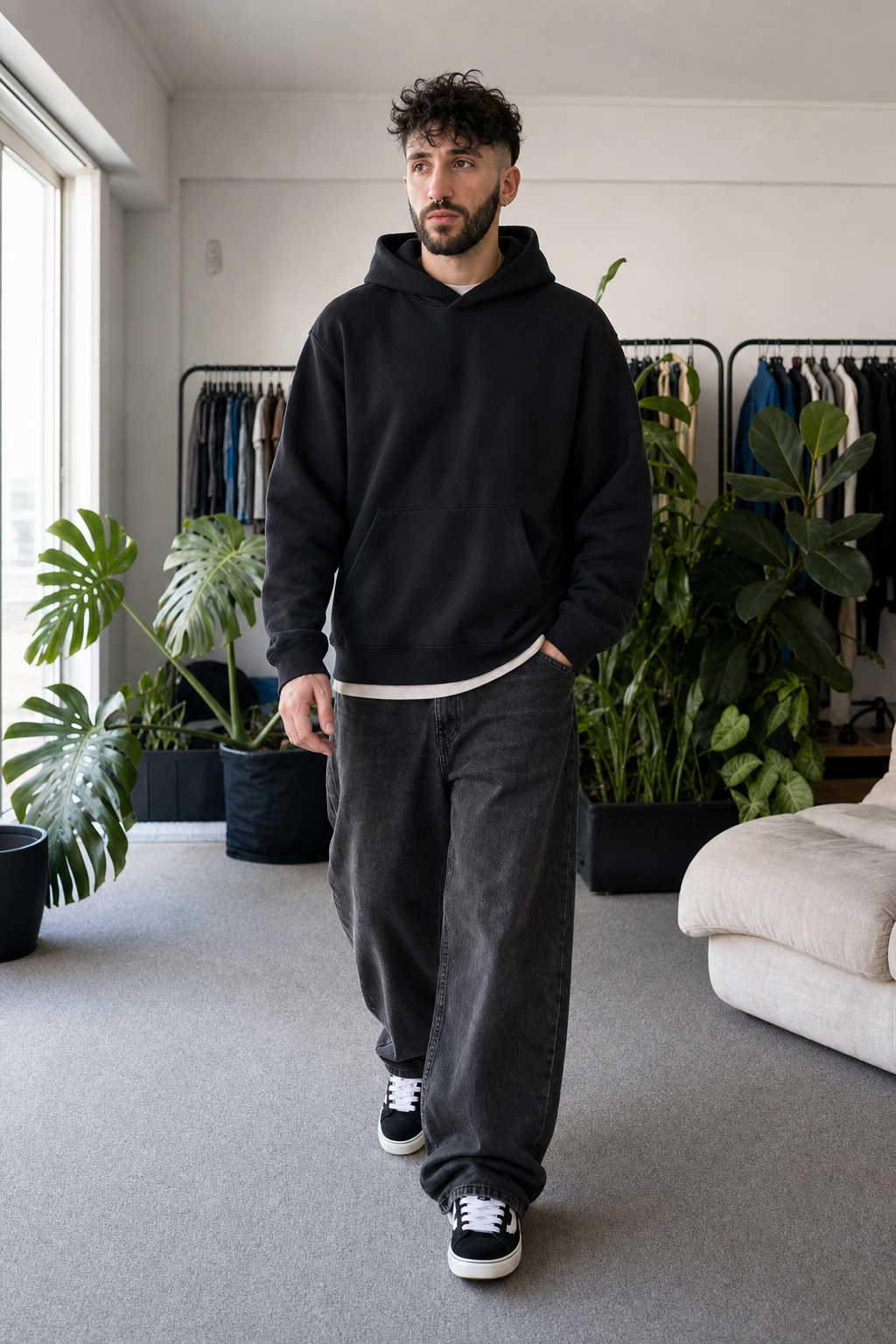 Jean Baggy Old Black Hombre