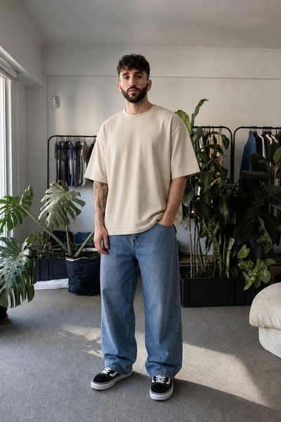Canguro Oversize Frisado + Remera Oversize + Jogging Baggy Frisado