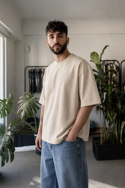 Hoodie Oversize Frisado + Remera Oversize + Jogging Baggy Frisado