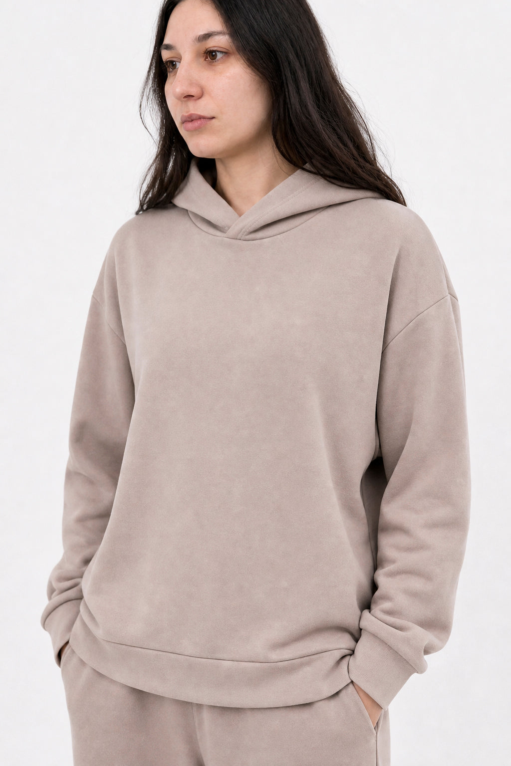 Hoodie Oversize Frisado mujer