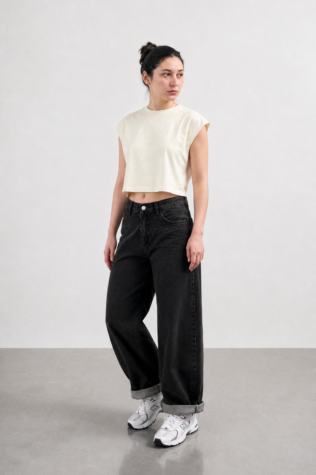 Remera Crop Sin Mangas