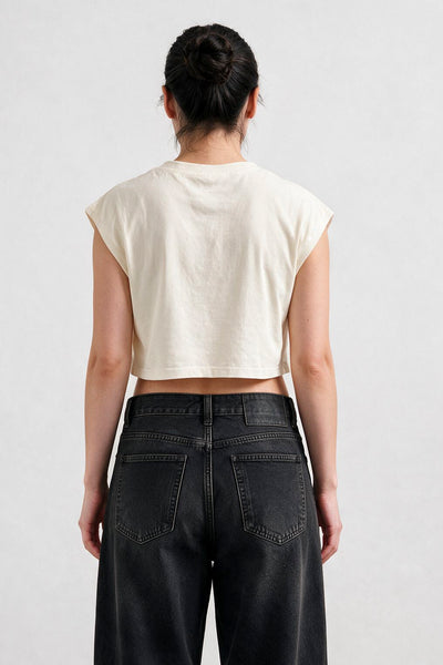 Remera Crop Sin Mangas
