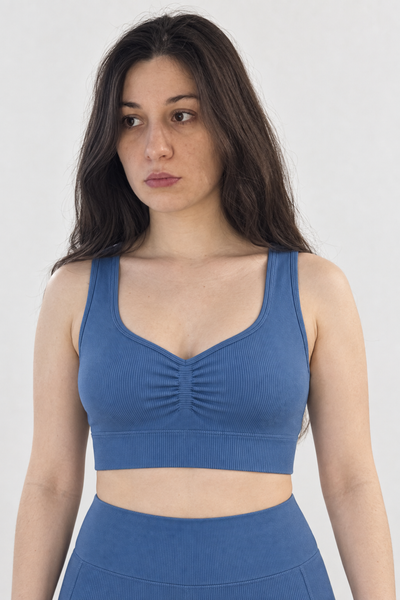 Sport Bra Bretel Grueso Boost - Azul