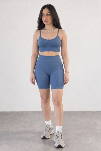 Sport Bra Bretel Fino Boost - Azul