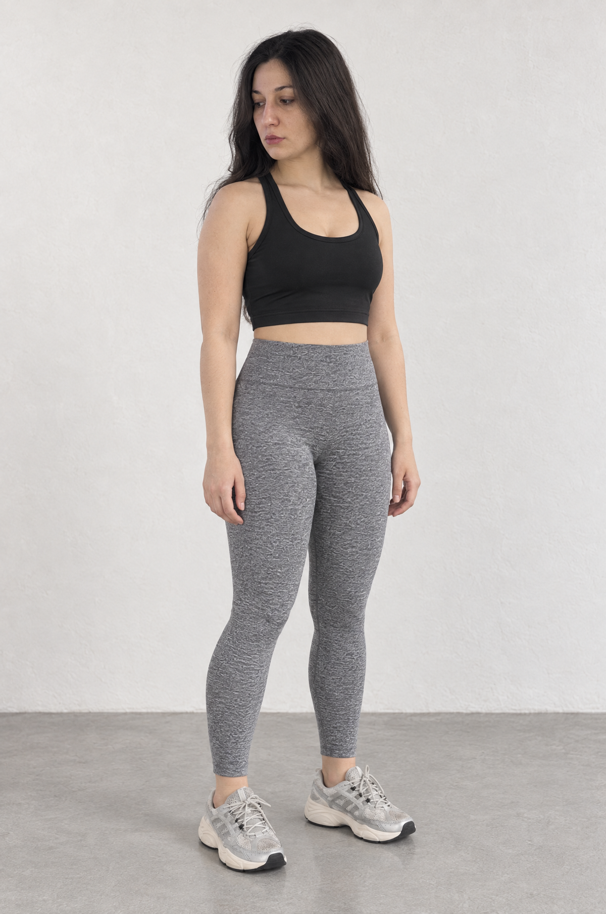 Sport Bra Escote - Negro