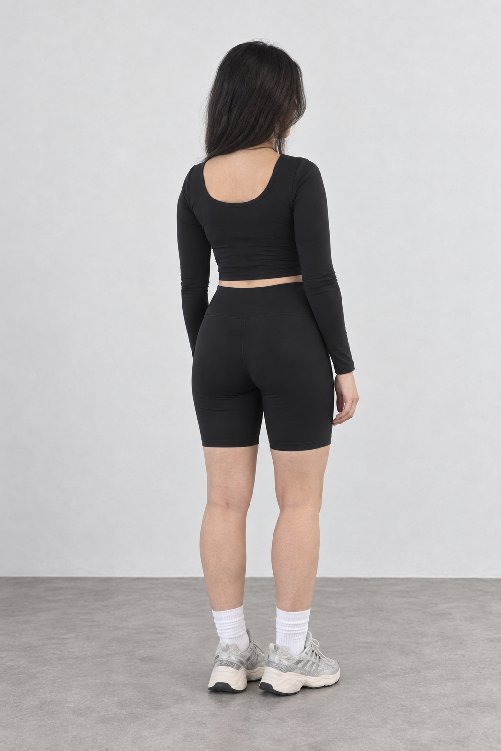 Sport Biker Cintura Alta - Negro