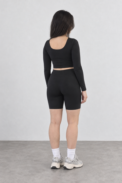 Sport Biker Cintura Alta - Negro