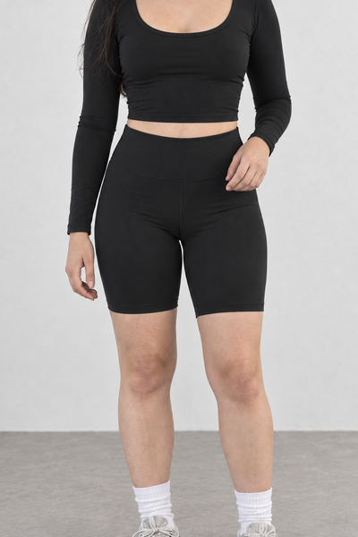 Sport Biker Cintura Alta - Negro