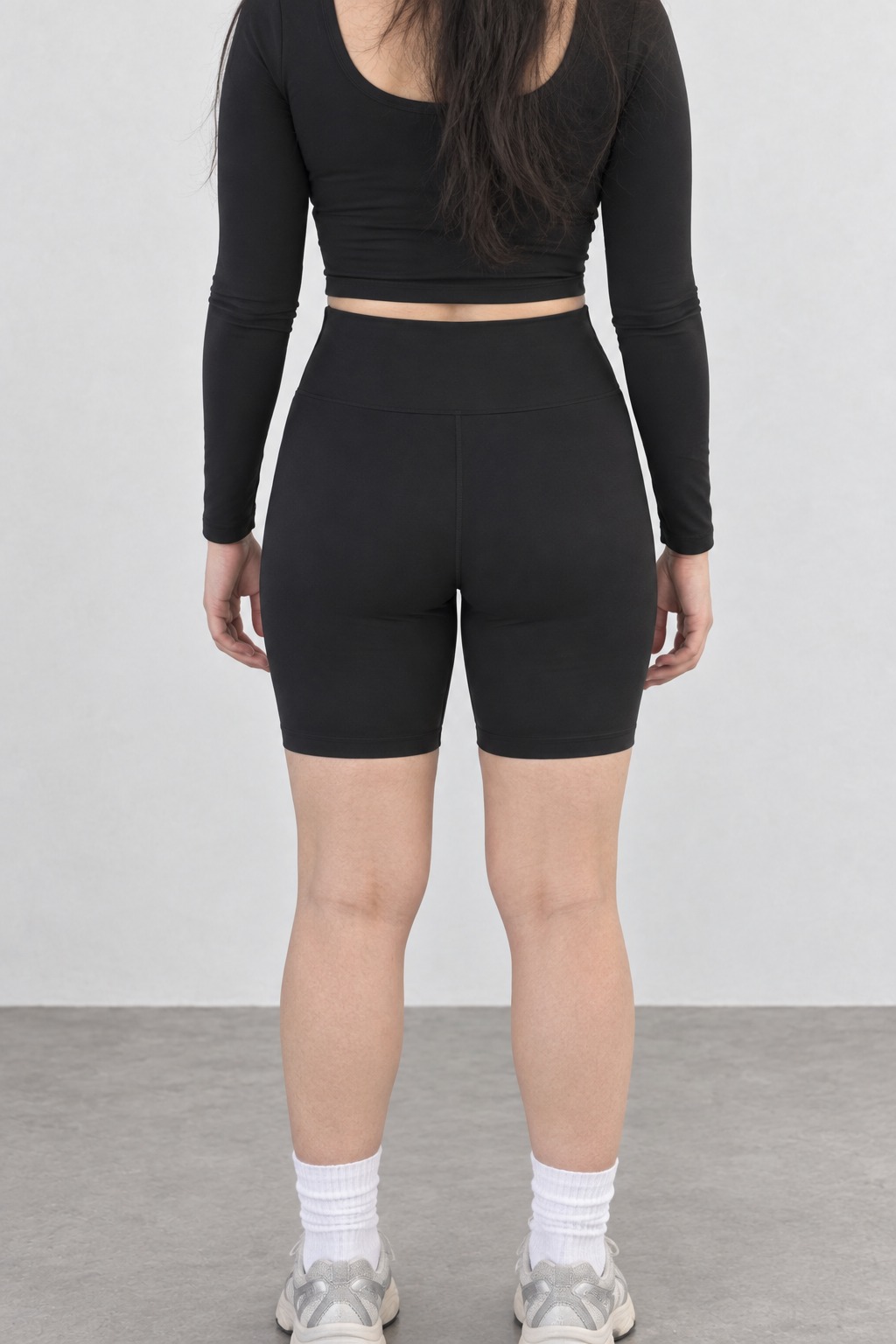 Sport Biker Cintura Alta - Negro